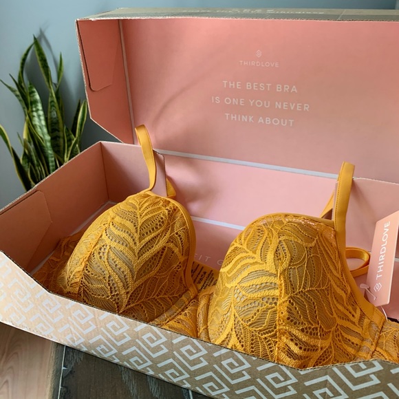 ❗️Sold❗️HOST PICK • ThirdLove • Lace Demi Bra • Sunflower - Picture 9 of 11